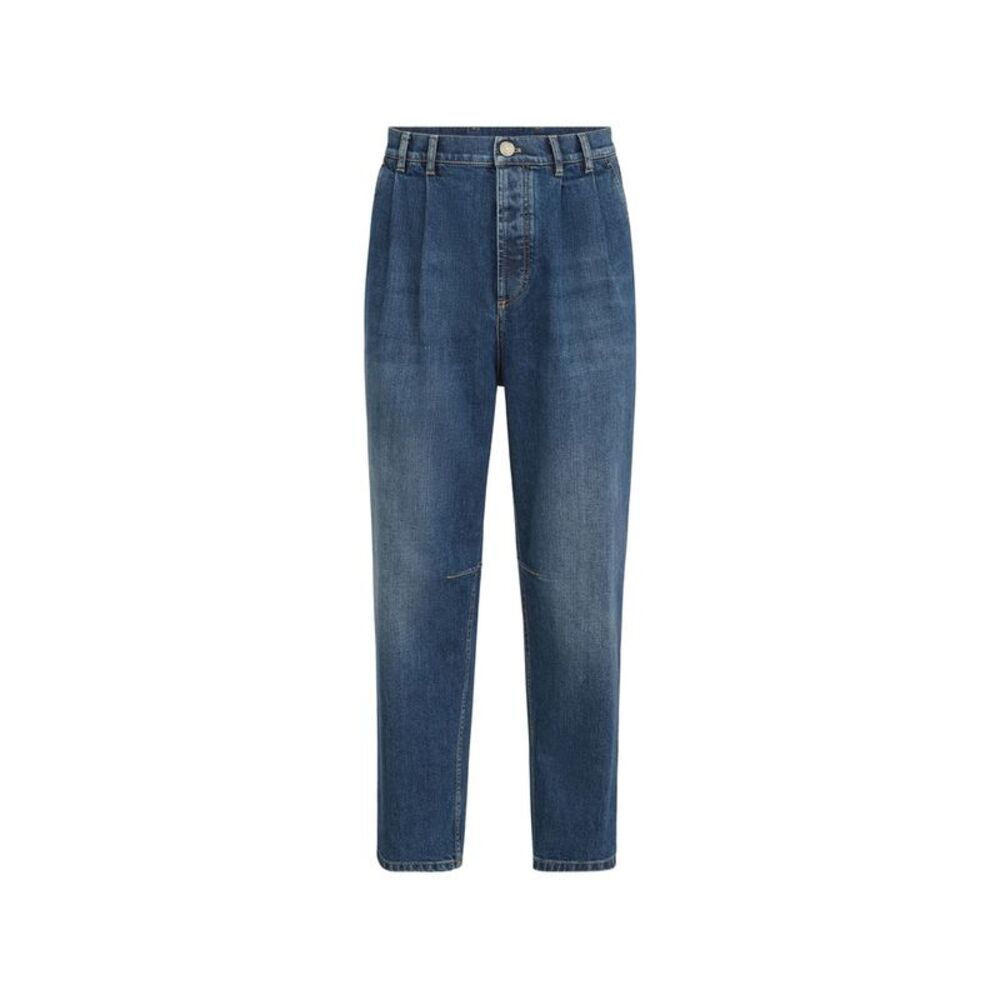 Brunello Cucinelli Blue Denim - Loose-Fit Jeans Men